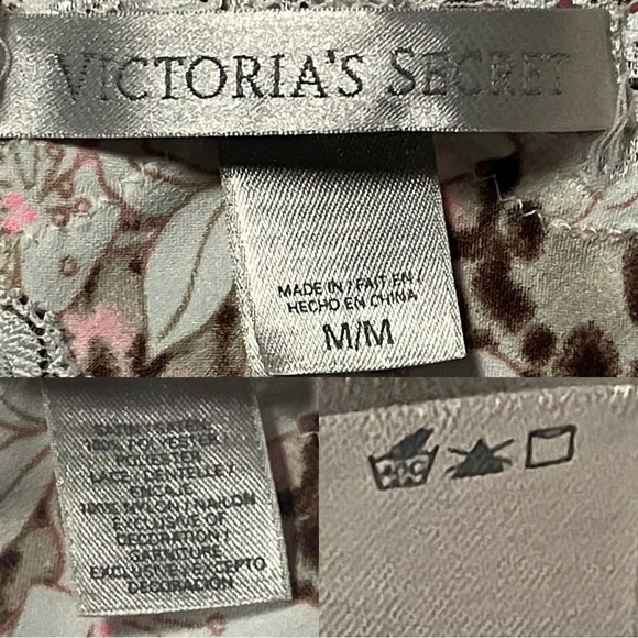 Victoria’s Secret Leopard Floral Chemise Slip Mini Dress. Medium. Fairy, Retro - Picture 11 of 11